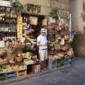 Pieter emerges from a packed shop, A Day Trip to Firenze, Tuscany, Italy - 24th July 2008