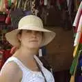 Isobel tries on a new hat, A Day Trip to Firenze, Tuscany, Italy - 24th July 2008