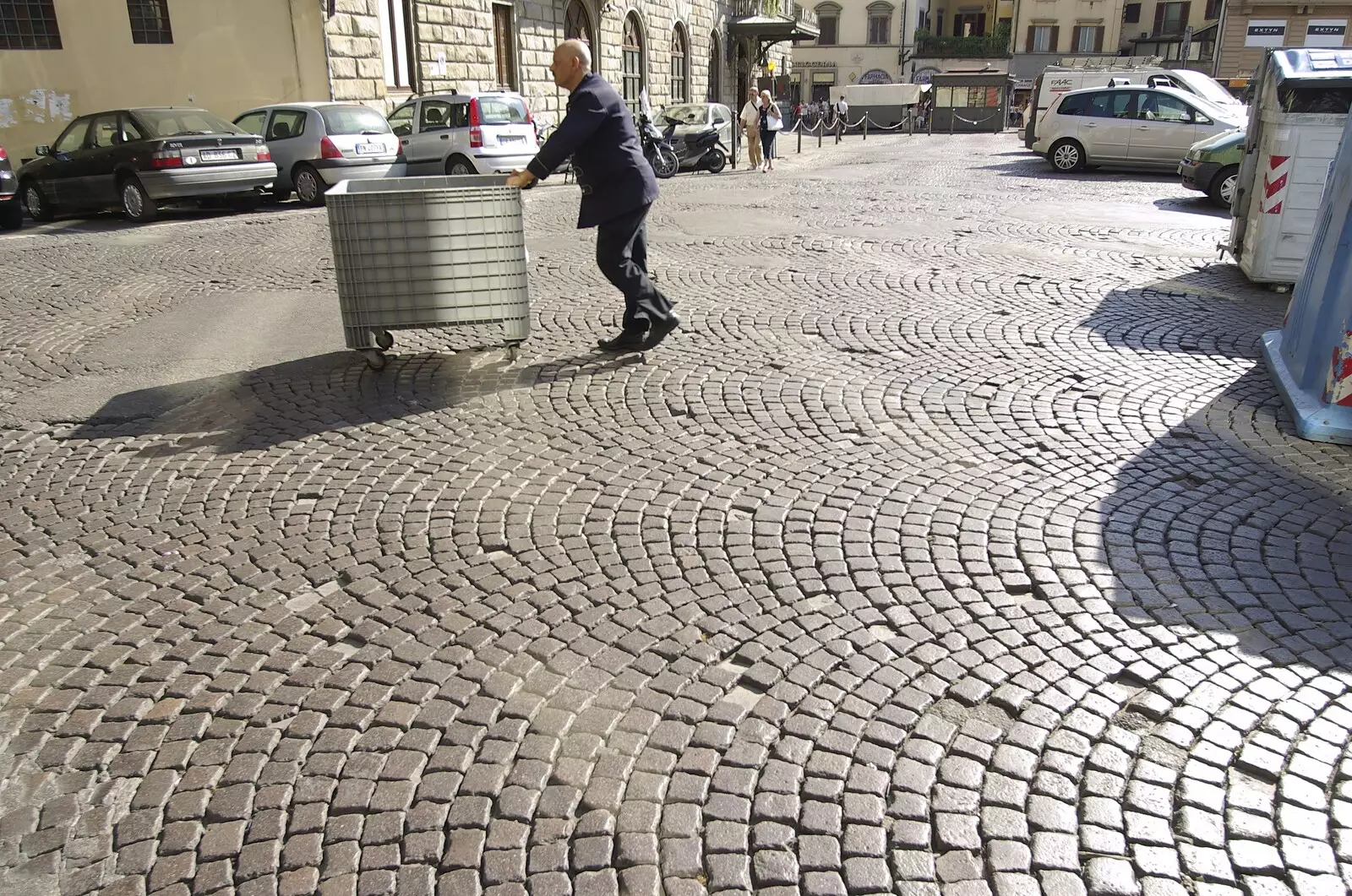 Cobblestones in the sun, from A Day Trip to Firenze, Tuscany, Italy - 24th July 2008