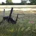 A discarded garden chair litters a lay-by, Sam and Daisy at The Cherry Tree, and Sis and Matt Visit, Suffolk - 14th September 2008