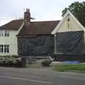 The Finningham White Horse is covered up, Sam and Daisy at The Cherry Tree, and Sis and Matt Visit, Suffolk - 14th September 2008