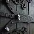 Close-up ironwork on the door to Brome church, Sam and Daisy at The Cherry Tree, and Sis and Matt Visit, Suffolk - 14th September 2008