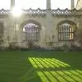 The setting sun glints through Kings College, A Brief Time in History: Stephen Hawking and the Corpus Christi Clock, Benet Street, Cambridge - 19th September 2008