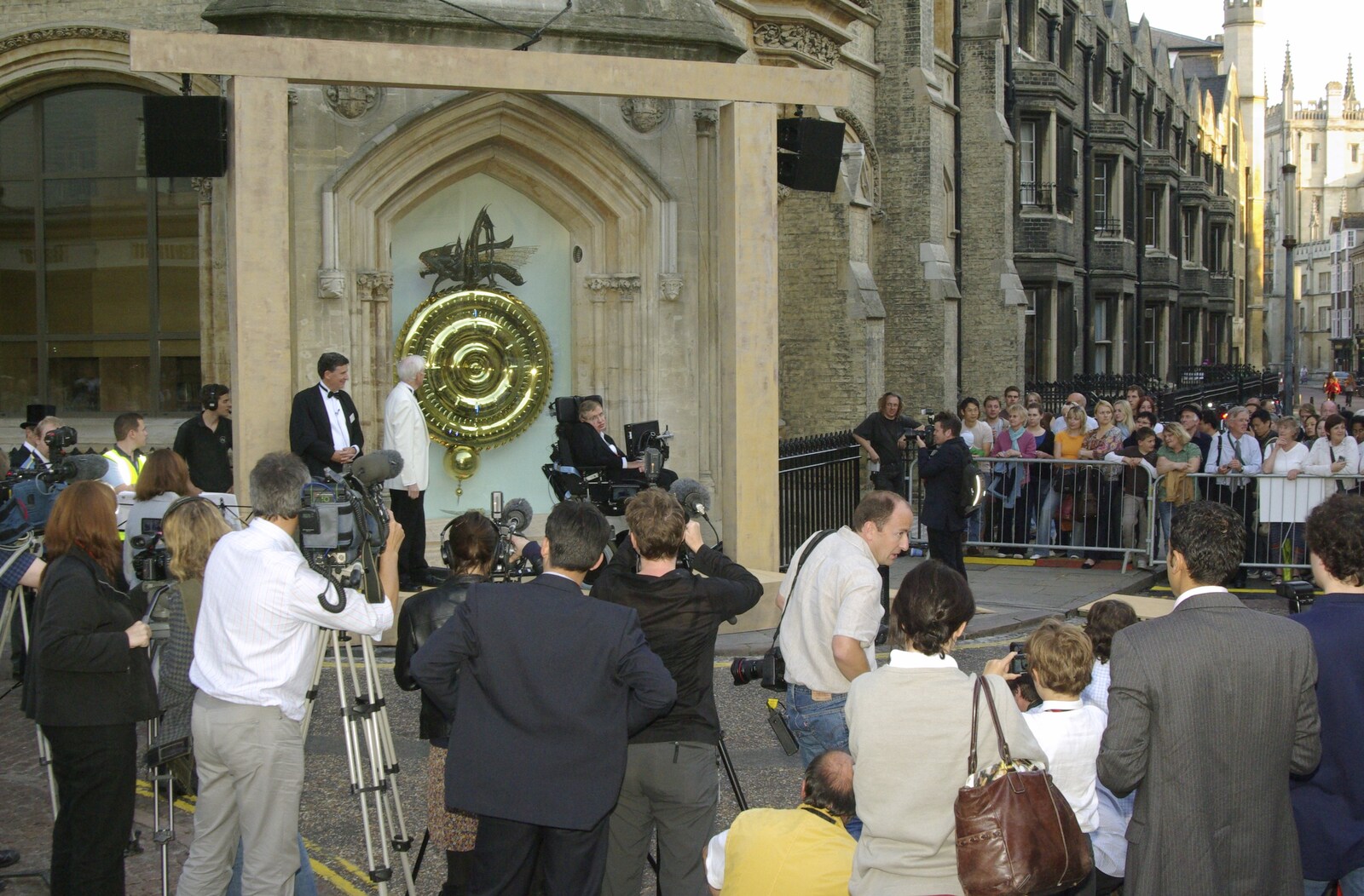 A Brief Time in History: Stephen Hawking and the Corpus Christi Clock, Benet Street, Cambridge - 19th September 2008: The clock on the corner of Benet Street