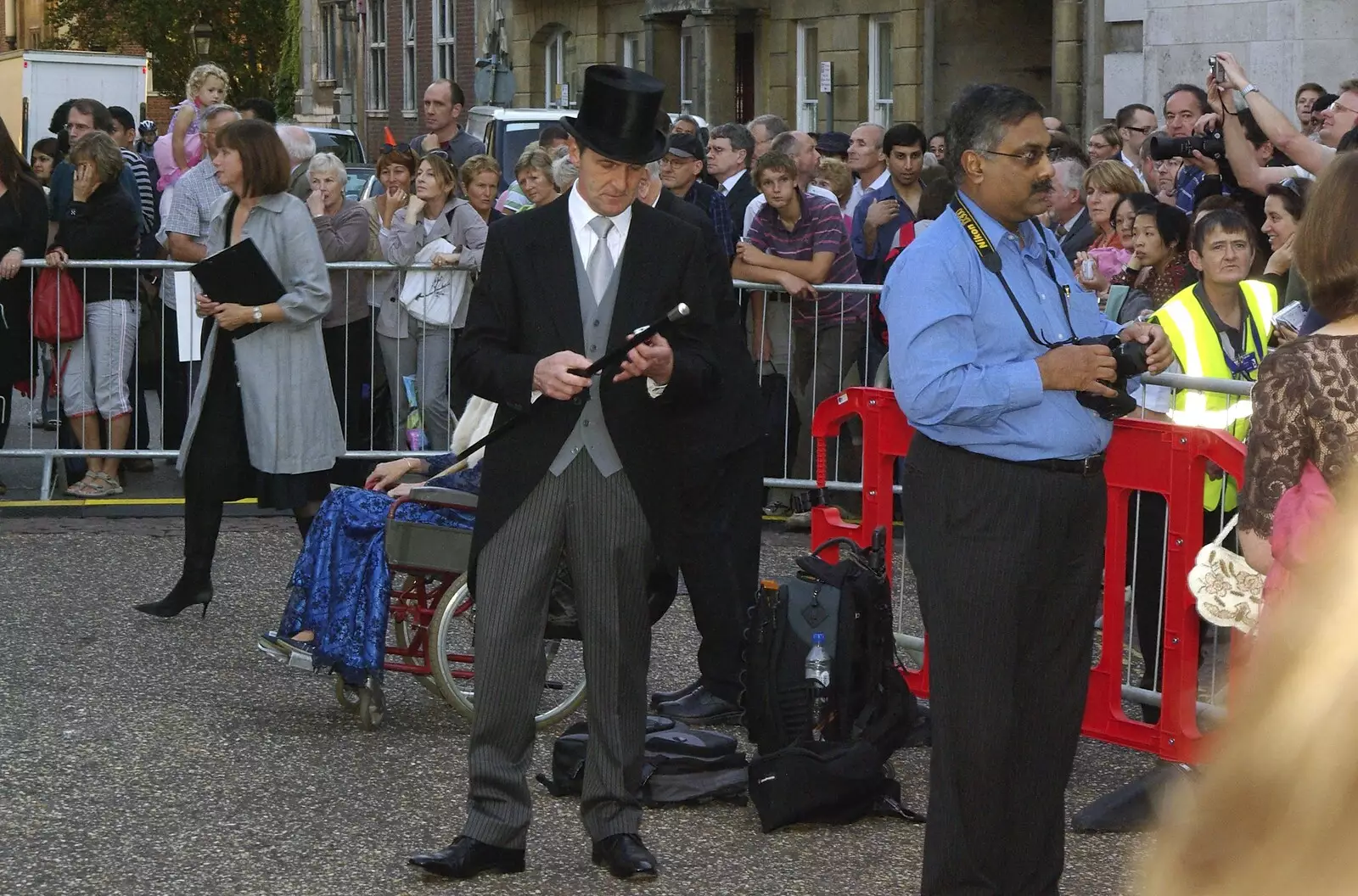 Fred Astaire gets ready to do a turn, from A Brief Time in History: Stephen Hawking and the Corpus Christi Clock, Benet Street, Cambridge - 19th September 2008