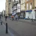 Cyclists on Kings Parade, A Brief Time in History: Stephen Hawking and the Corpus Christi Clock, Benet Street, Cambridge - 19th September 2008