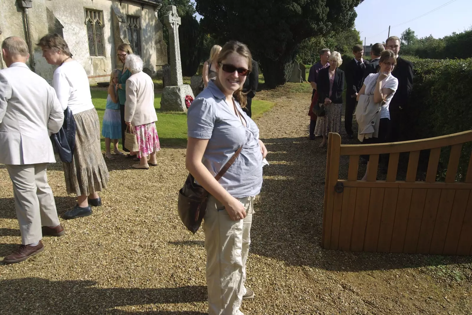 Isobel, post bump, from Jessica's Christening and Fred's First Outing, Thrandeston and Brome, Suffolk - 28th September 2008