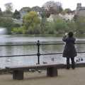 Ev takes some snaps of the Mere in Diss