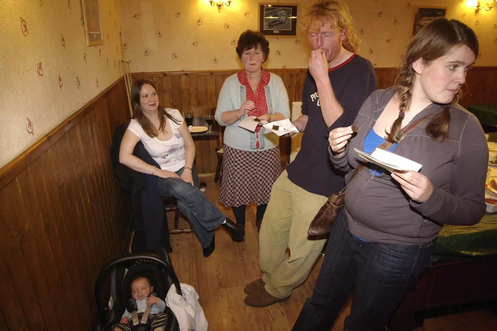 Fred's asleep on the floor, from Bill and Carmen's Post-Wedding Thrash, Yaxley Cherry Tree, Suffolk - 8th November 2008