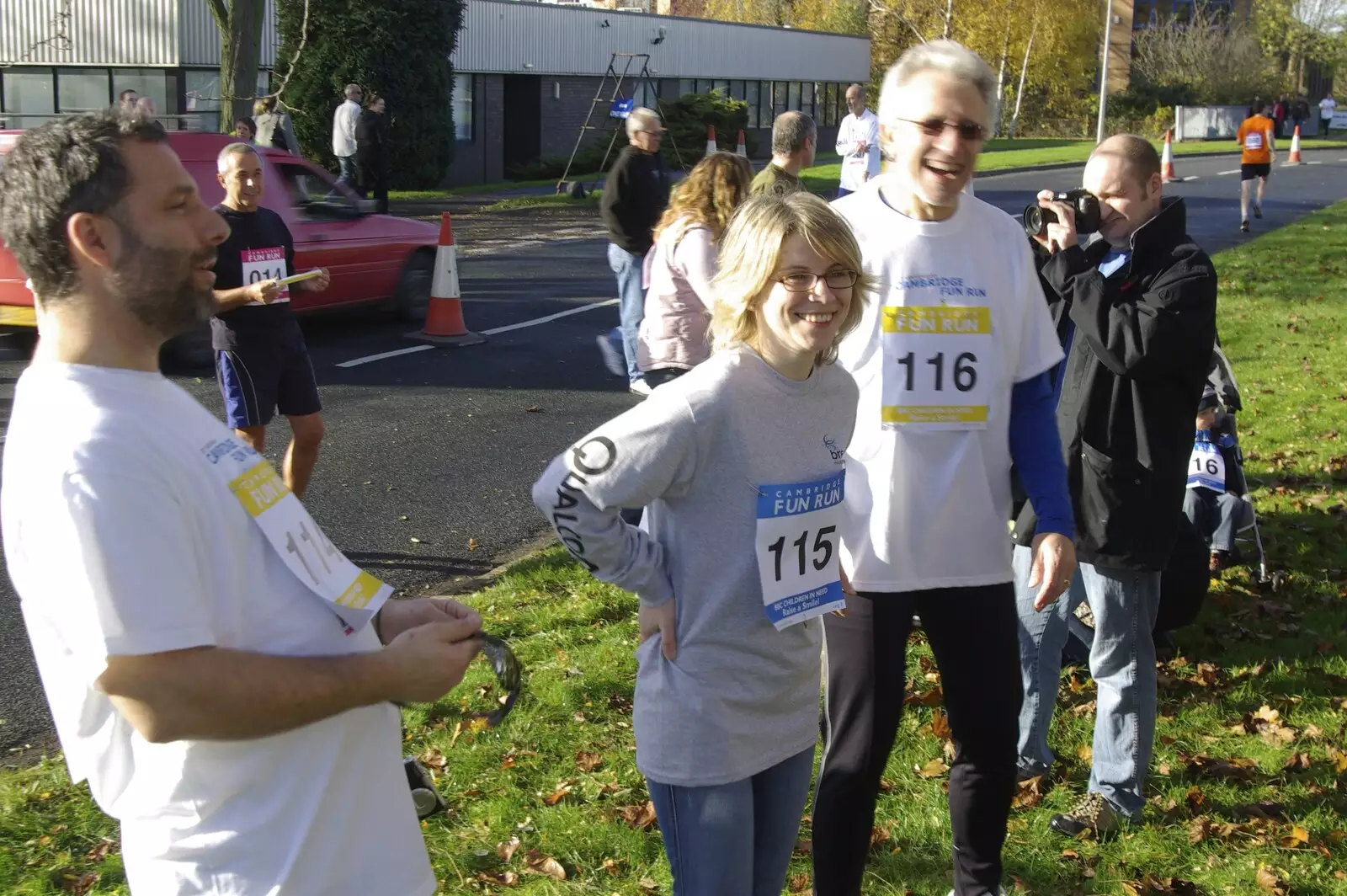 Craig and Cliff from Qualcomm, from The Cambridge Fun Run, Milton Road, Cambridge - 14th November 2008