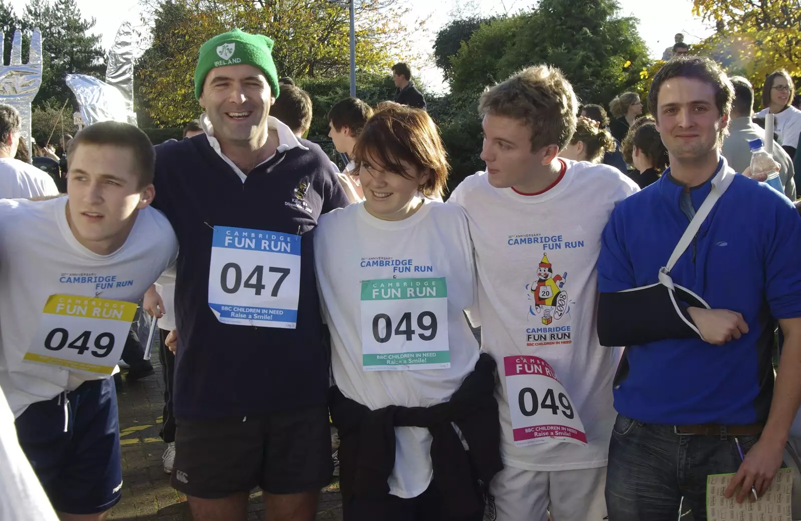 Part of Team Taptu, from The Cambridge Fun Run, Milton Road, Cambridge - 14th November 2008