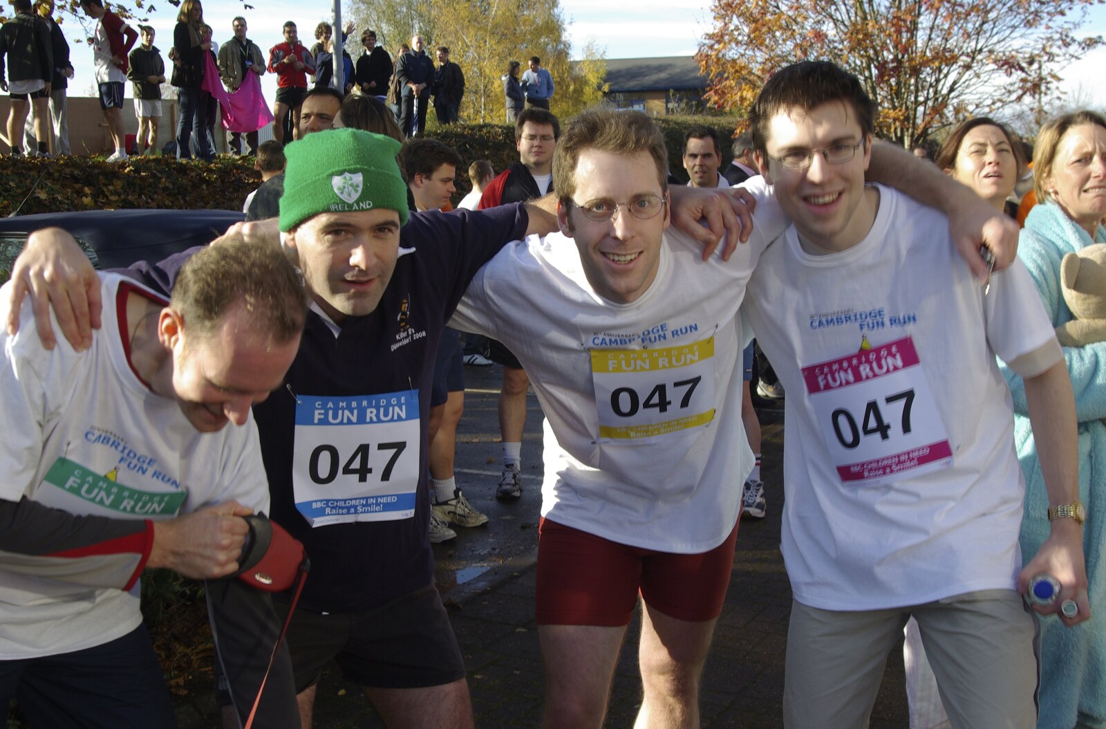 The Cambridge Fun Run, Milton Road, Cambridge - 14th November 2008: Jake, Connor, Brett and Kristian