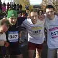 Jake, Connor, Brett and Kristian, The Cambridge Fun Run, Milton Road, Cambridge - 14th November 2008