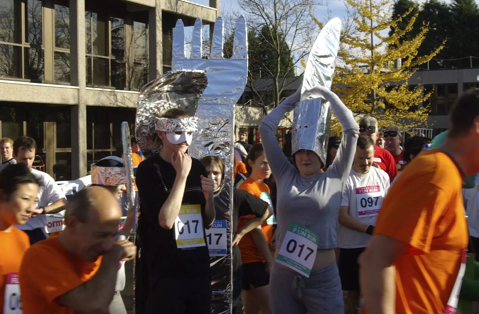 A knife and fork, from The Cambridge Fun Run, Milton Road, Cambridge - 14th November 2008