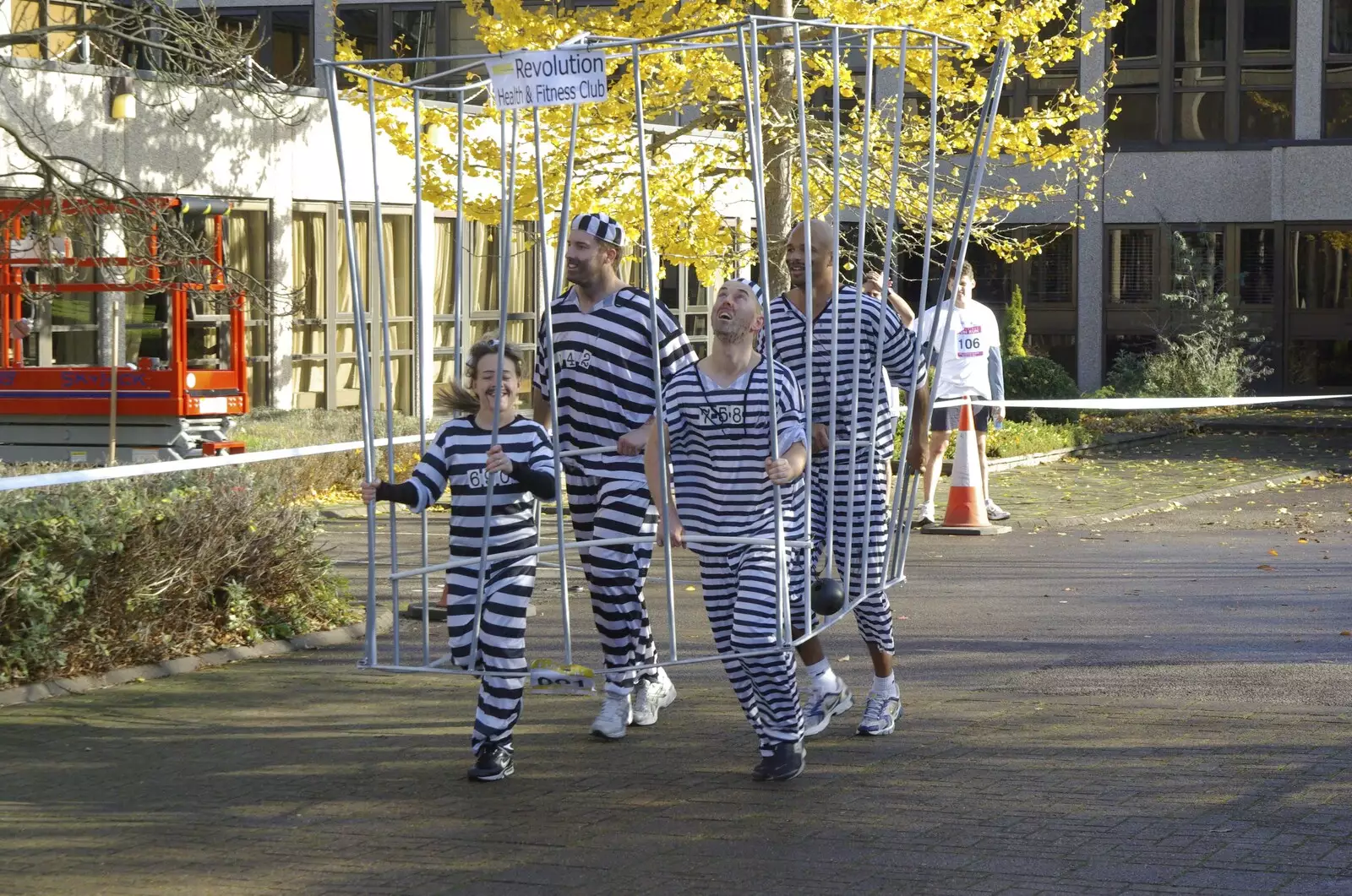 The jail-birds return, from The Cambridge Fun Run, Milton Road, Cambridge - 14th November 2008