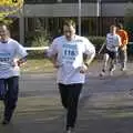 Jake from Taptu and Dan from Qualcomm at the finish, The Cambridge Fun Run, Milton Road, Cambridge - 14th November 2008