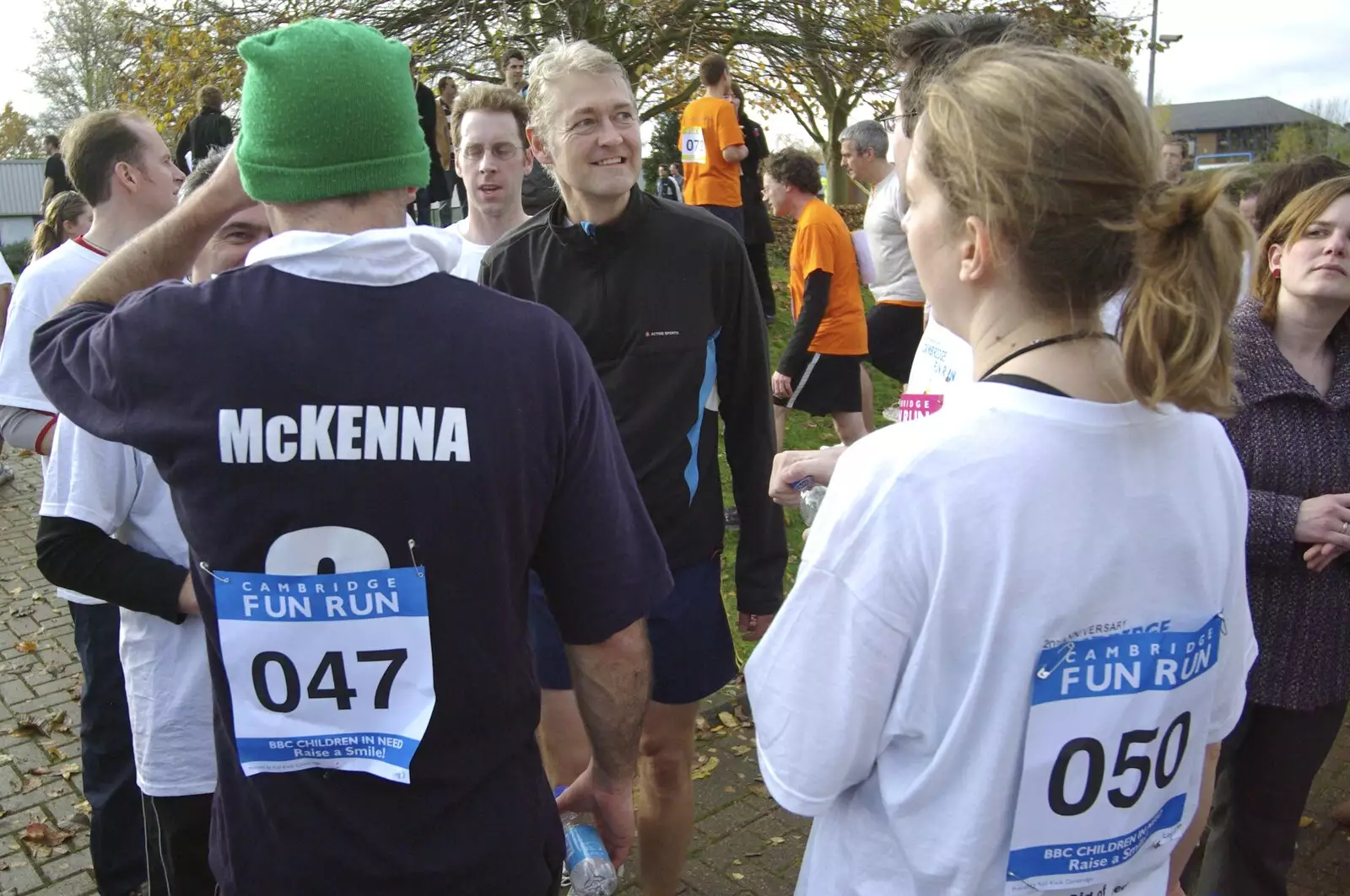 Connor and Steve Ives, from The Cambridge Fun Run, Milton Road, Cambridge - 14th November 2008