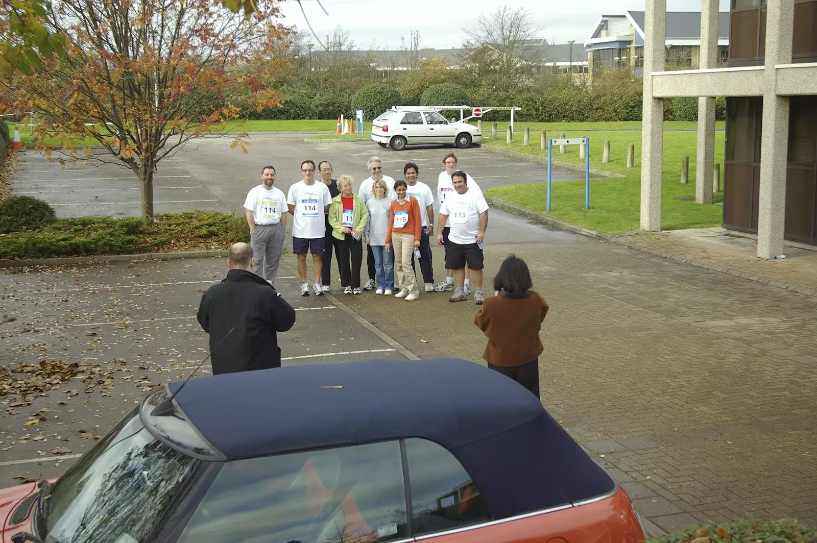 A Qualcomm photo occurs, from The Cambridge Fun Run, Milton Road, Cambridge - 14th November 2008