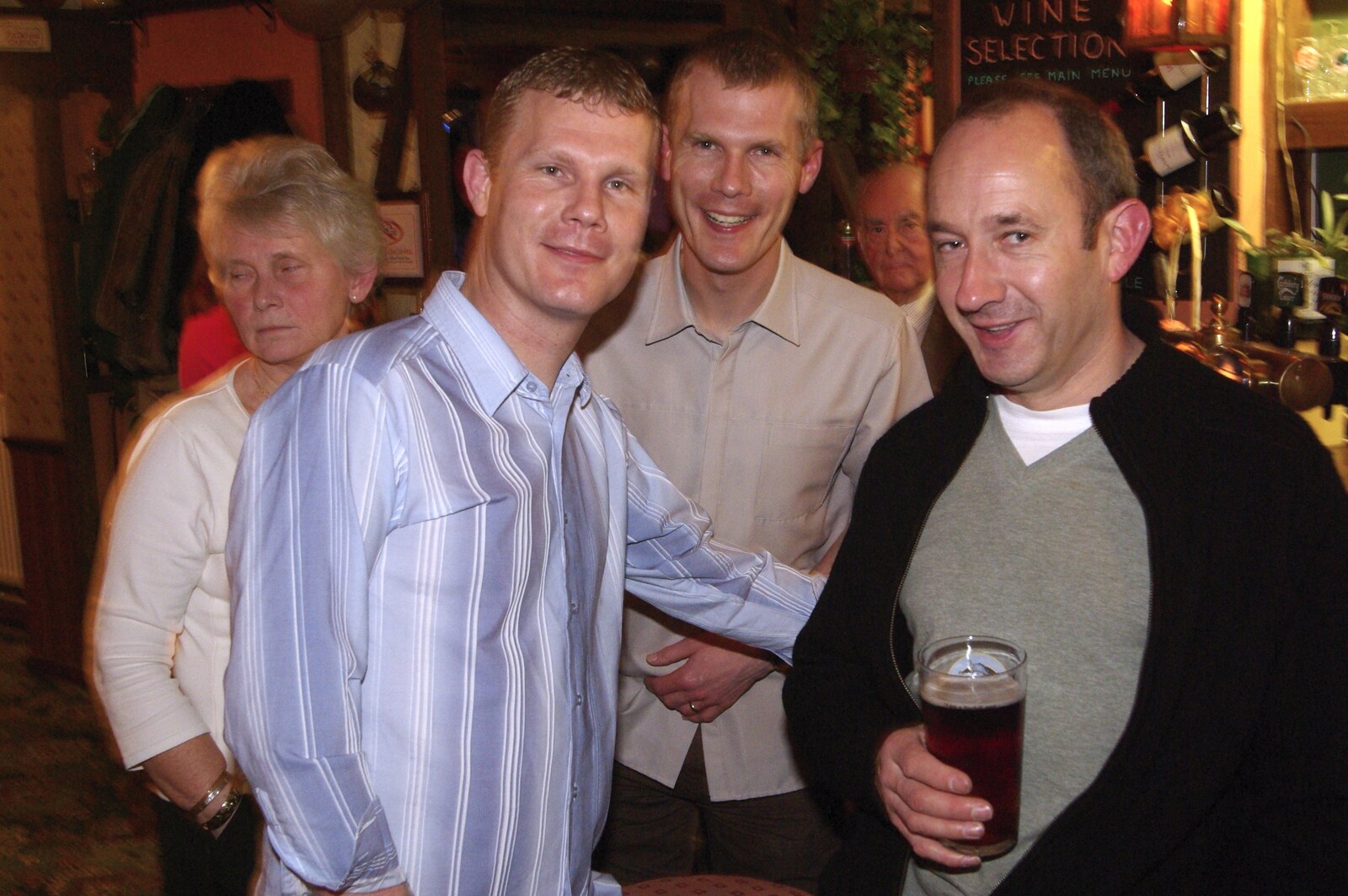 Mikey, Andy and DH from The Swan's 25th Anniversary, Brome, Suffolk - 14th November 2008