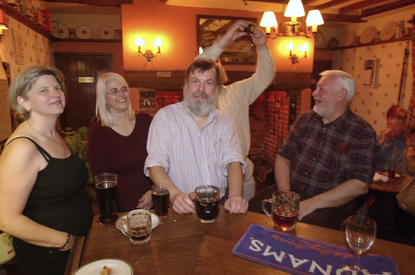 Gloria, Carol and Benny, from The Swan Inn's 25th Anniversary, Brome, Suffolk - 14th November 2008