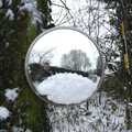 A reflection in a mirror, Snow Days, Brome, Suffolk - 22nd November 2008