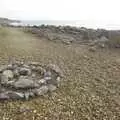 A rock spiral on the beach, A Trip to New Milton and Barton-on-Sea, Hampshire - 27th November 2008