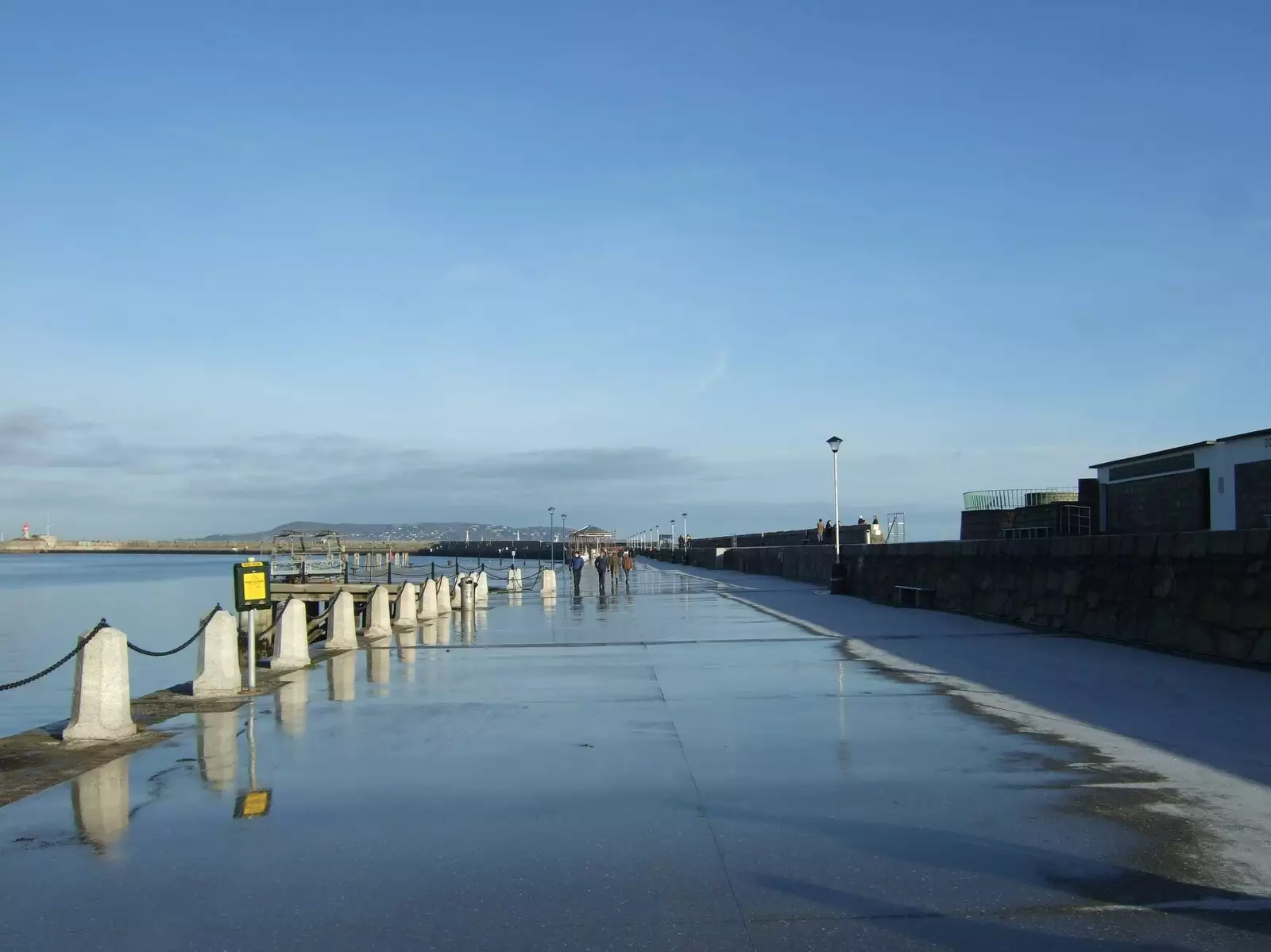 The wet breakwater at Dun Laoghaire, from Fred in Blackrock, Dublin, Ireland - 6th December 2008