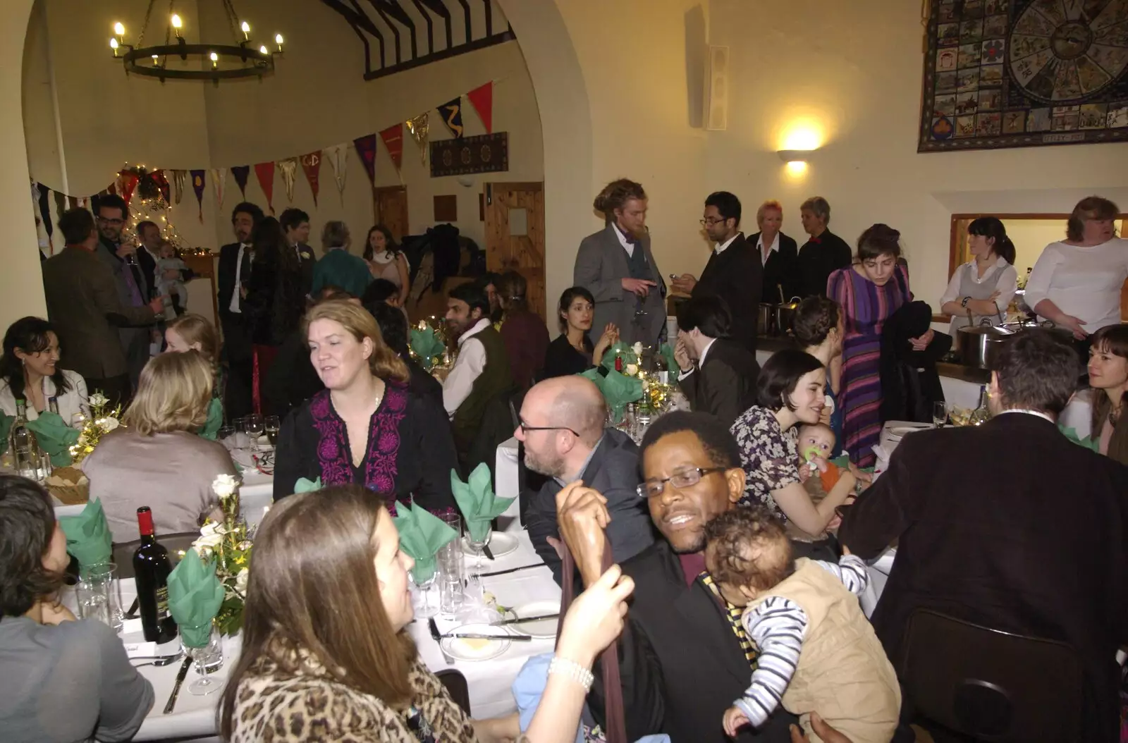 The room is full of guests, from An Oxford Wedding, Iffley, Oxfordshire - 20th December 2008