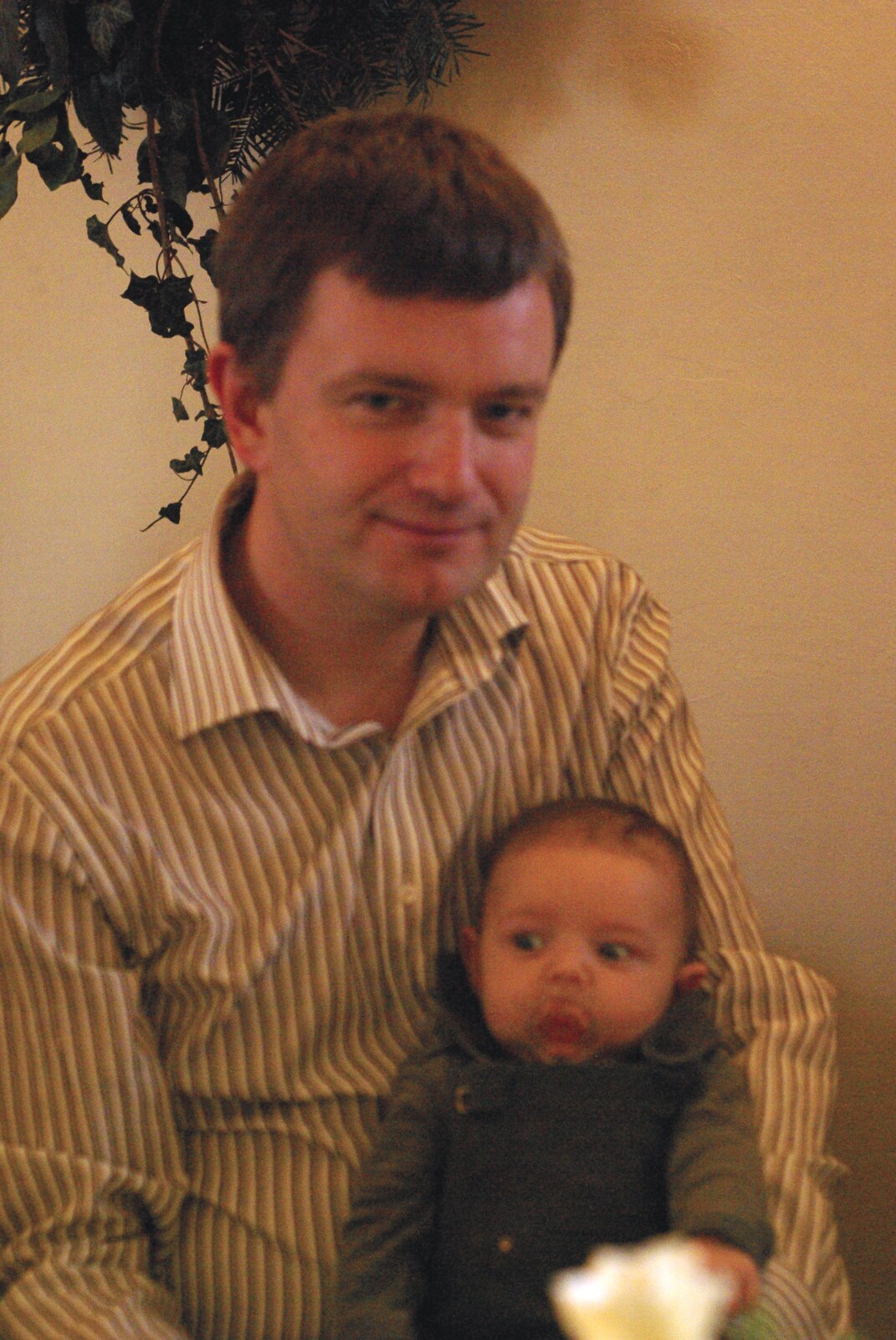 Nosher and the baby Fred from An Oxford Wedding, Iffley, Oxfordshire - 20th December 2008