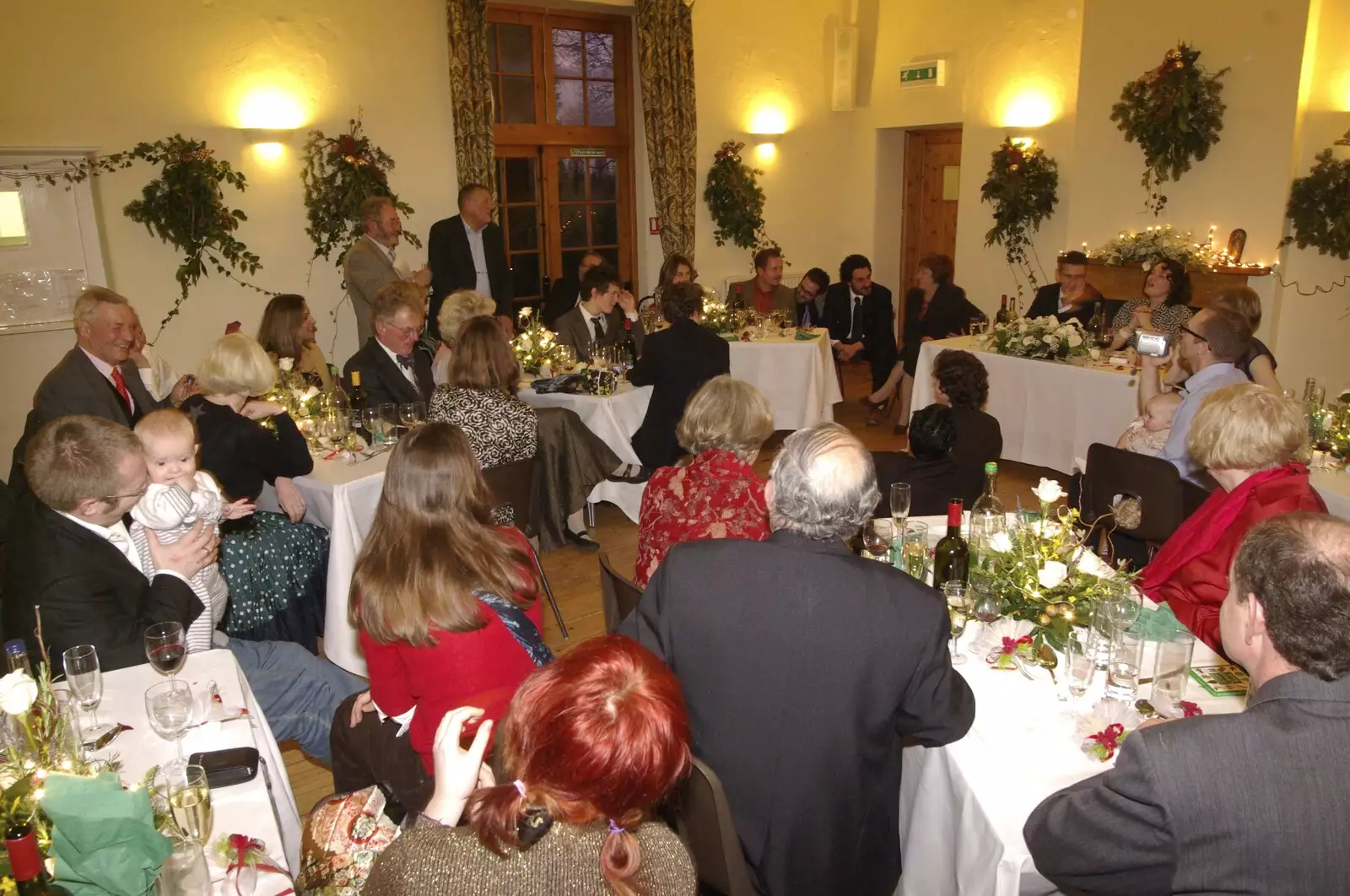 The speeches continue, from An Oxford Wedding, Iffley, Oxfordshire - 20th December 2008