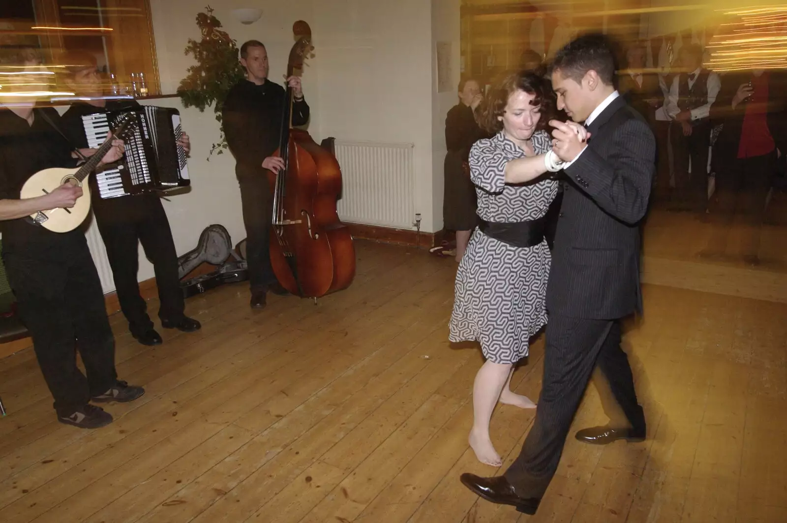 Caty and Danielli dance around, from An Oxford Wedding, Iffley, Oxfordshire - 20th December 2008