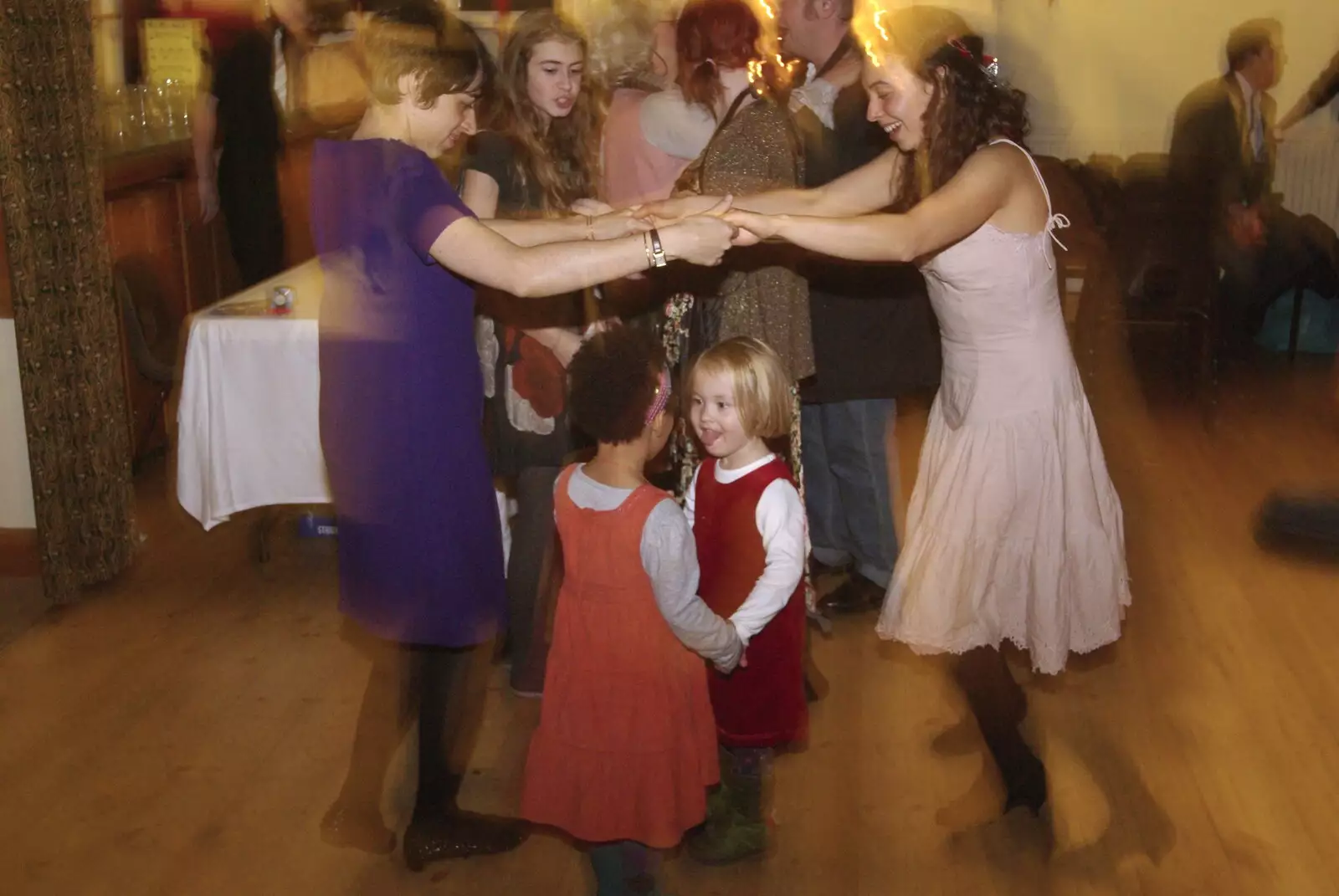 Some tiny girls dance, from An Oxford Wedding, Iffley, Oxfordshire - 20th December 2008