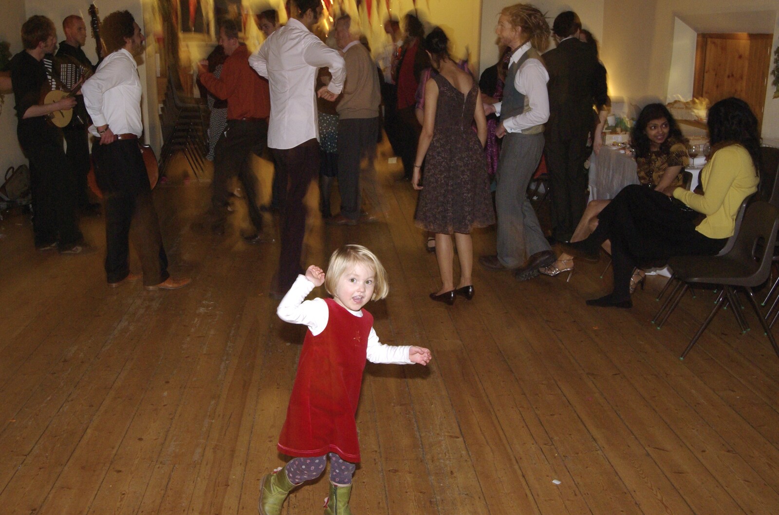 A small girl busts some moves from An Oxford Wedding, Iffley, Oxfordshire - 20th December 2008