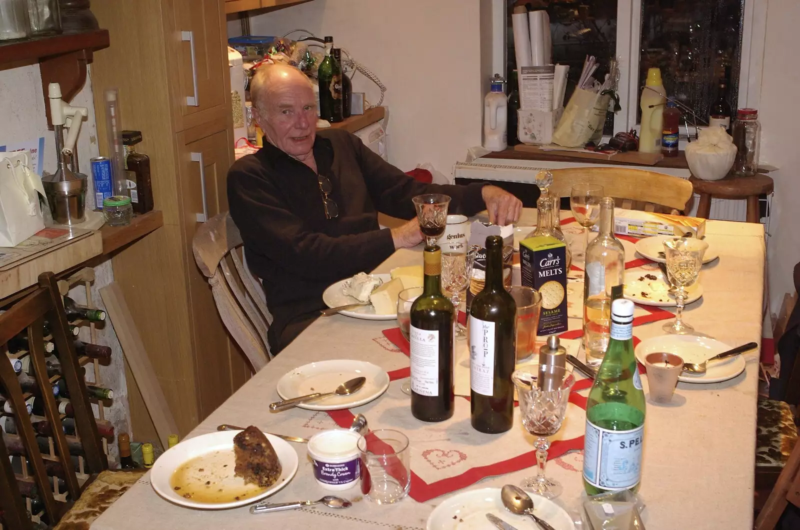 The Old Chap in the kitchen, from Fred's First Christmas, Brome, Suffolk - 25th December 2008