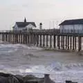 Southwold Pier, and a lively sea, To The Coast By Satnav, Southwold, Suffolk - 28th December 2008