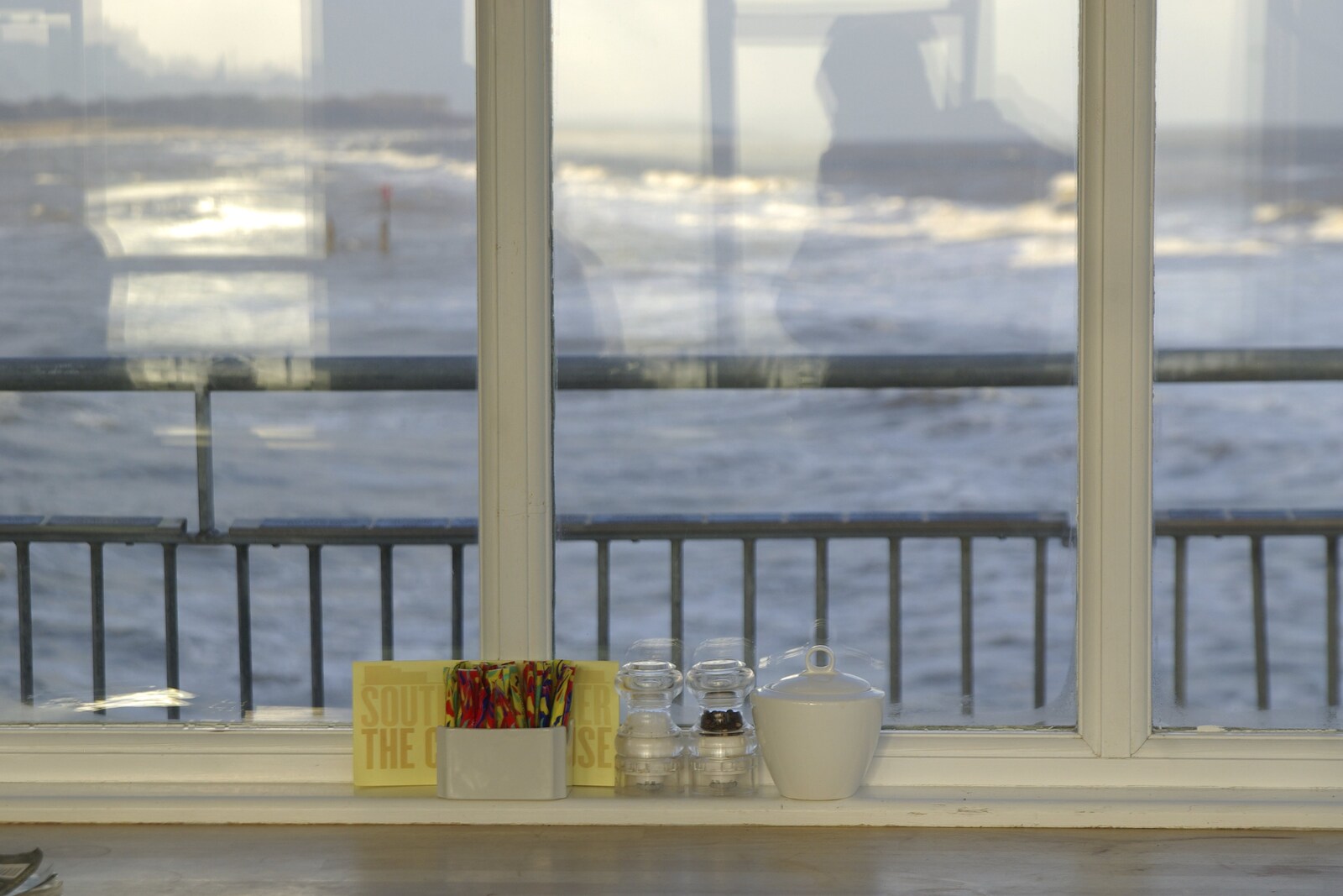 A view from a café from To The Coast By Satnav, Southwold, Suffolk - 28th December 2008