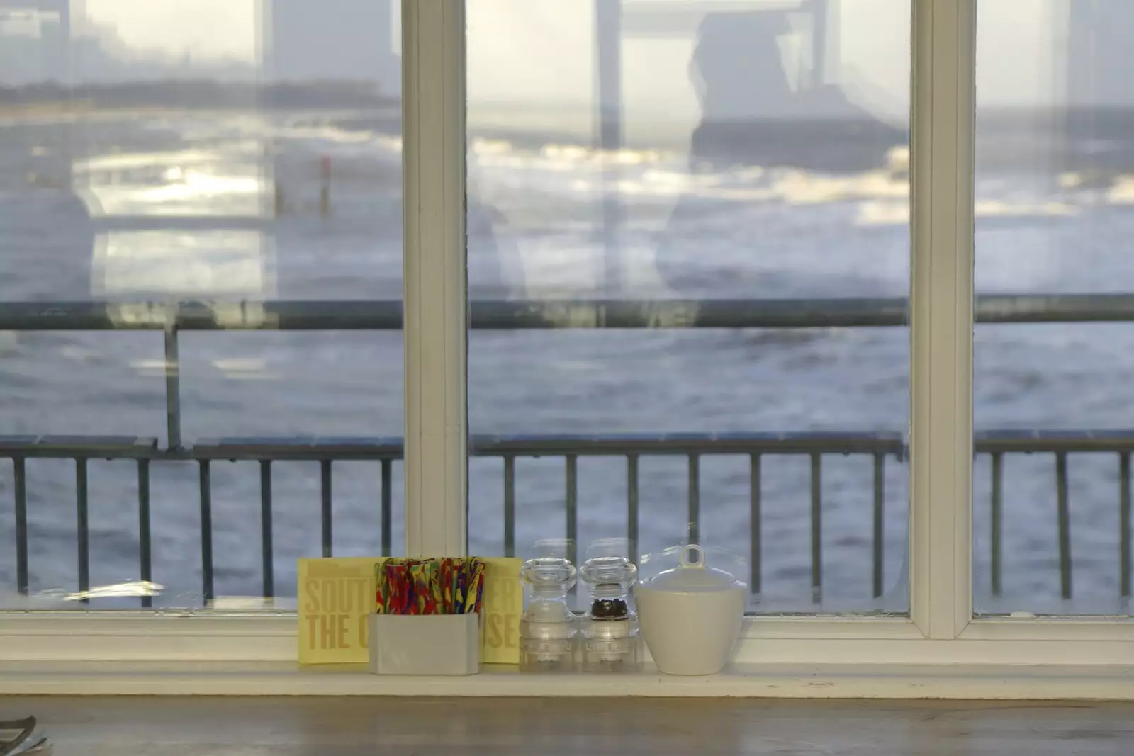 A view from a café, from To The Coast By Satnav, Southwold, Suffolk - 28th December 2008