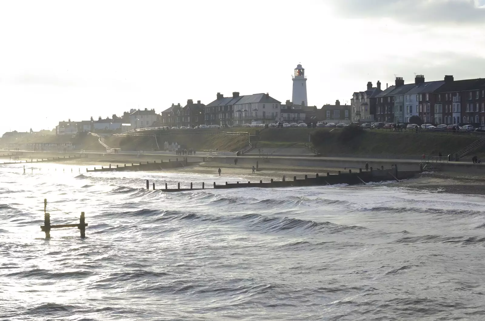 Southwold from the pier, from To The Coast By Satnav, Southwold, Suffolk - 28th December 2008