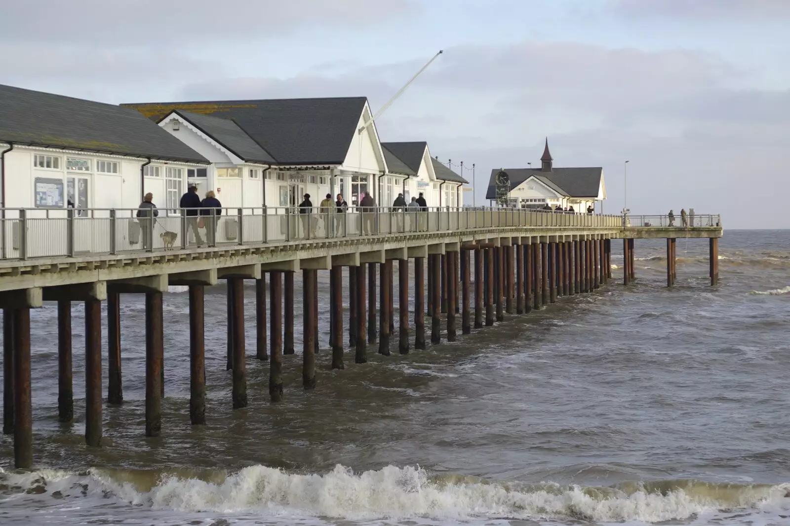 Southwold Pier, from To The Coast By Satnav, Southwold, Suffolk - 28th December 2008