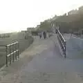 Walkers on the seafront promenade, To The Coast By Satnav, Southwold, Suffolk - 28th December 2008