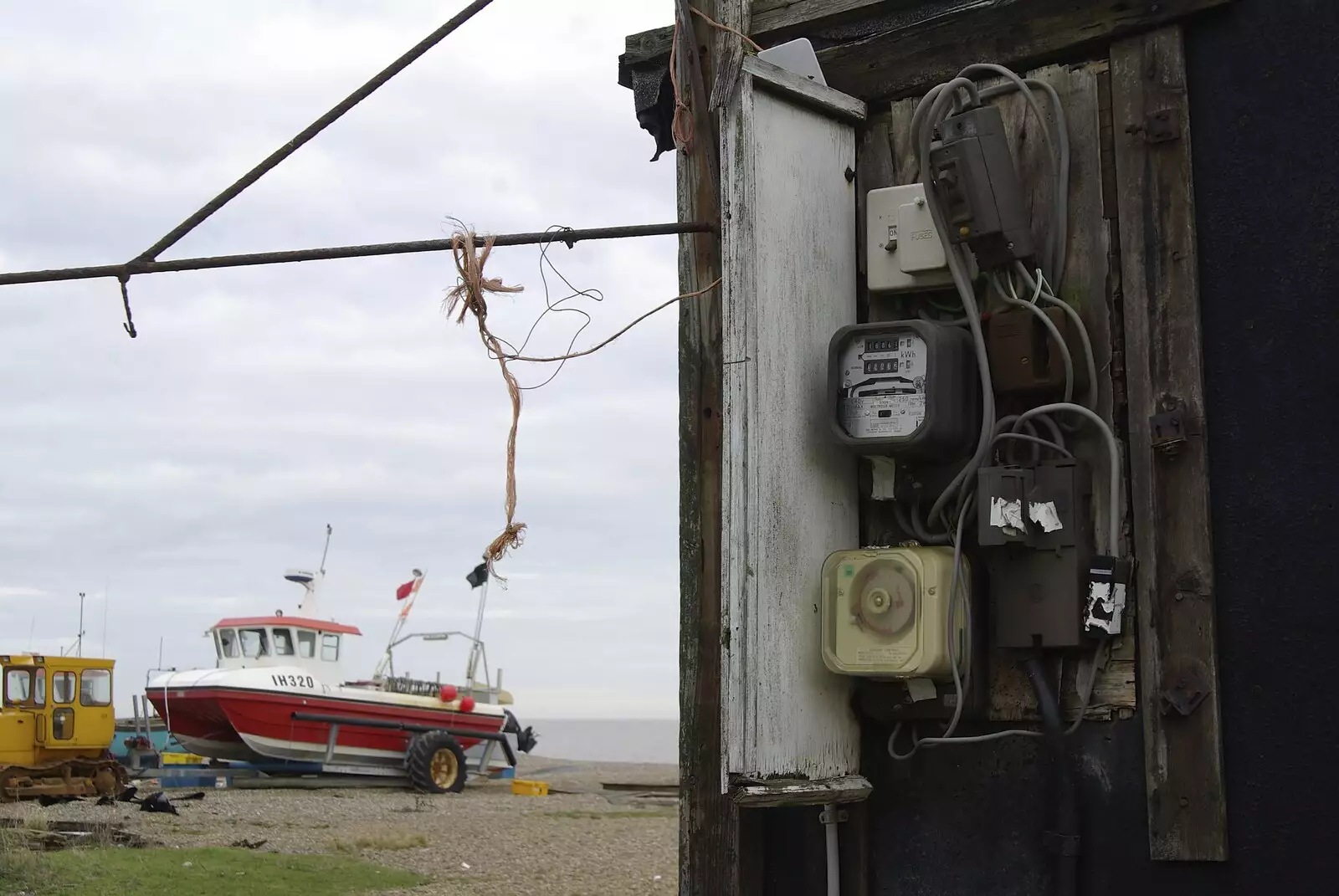 This might not pass 'Part P' electrical regs, from Aldeburgh Lifeboats with The Old Chap, and a Night at Amandines, Diss, Norfolk - 1st March 2009