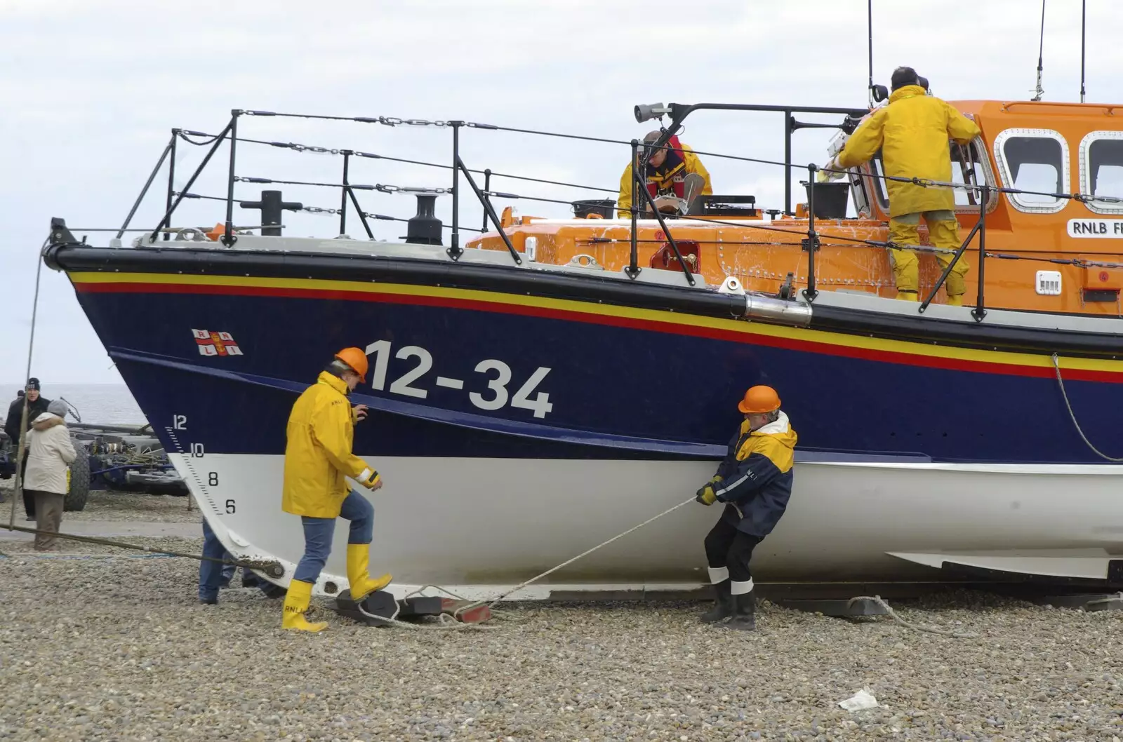 The lifeboat is chocked up, from Aldeburgh Lifeboats with The Old Chap, and a Night at Amandines, Diss, Norfolk - 1st March 2009