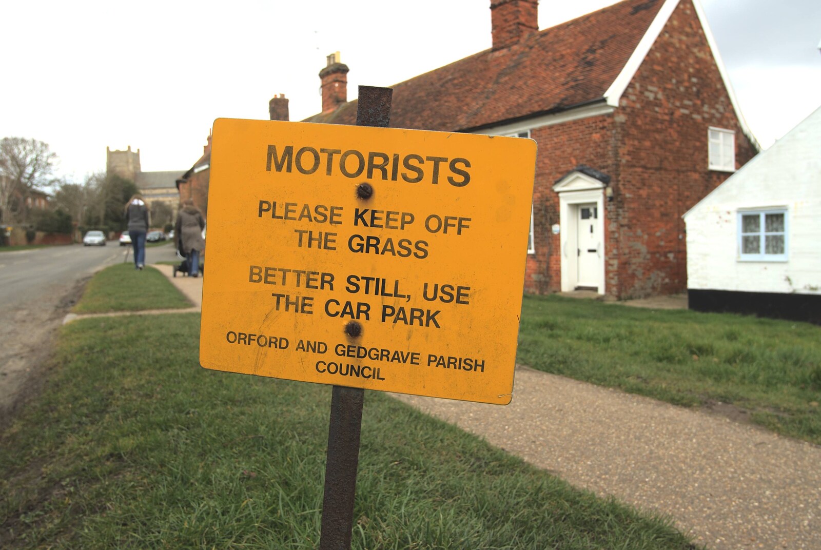 The sign tells it straight from A Trip to Orford Castle, Suffolk - 14th March 2009