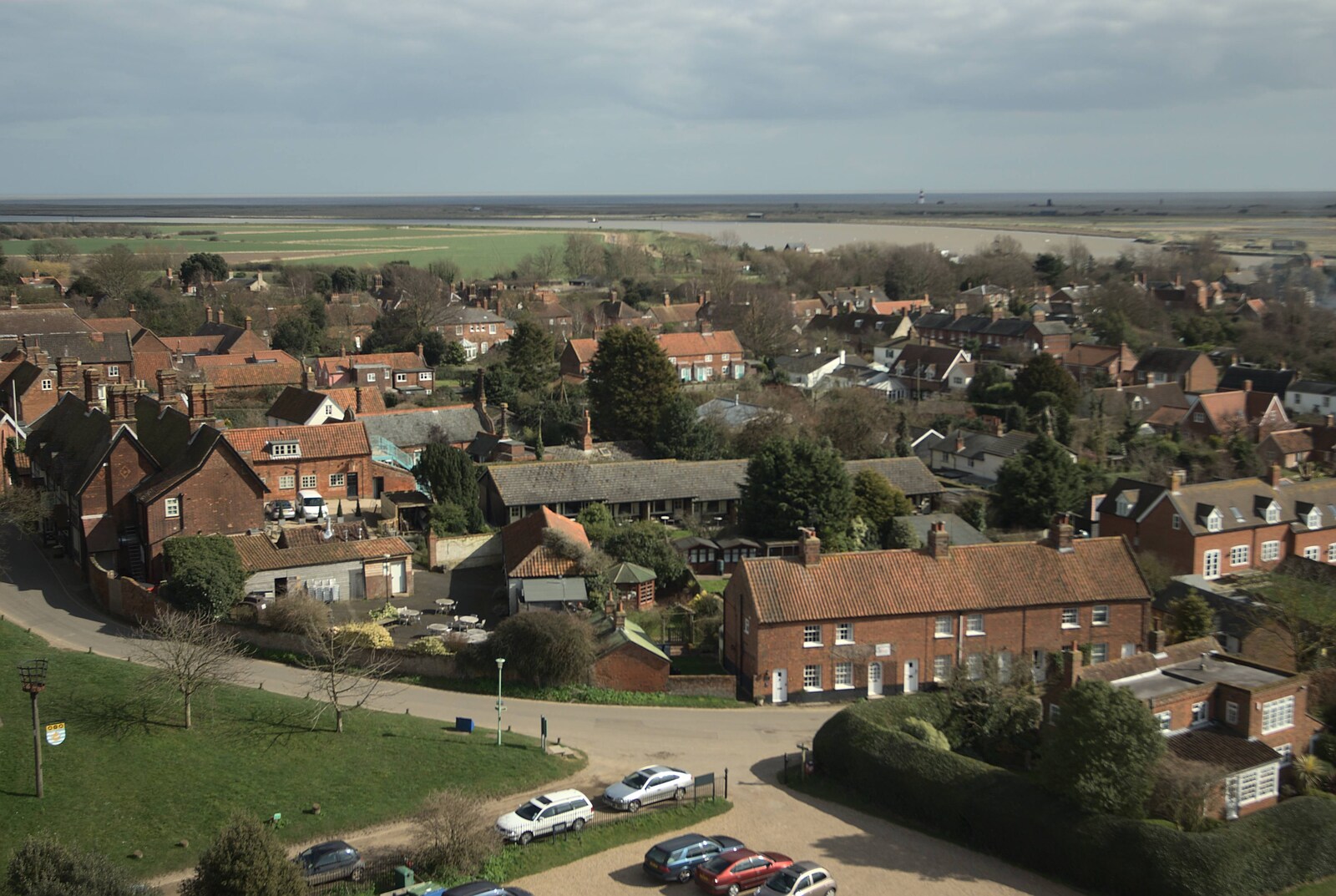 The view from the castle over Orford from A Trip to Orford Castle, Suffolk - 14th March 2009