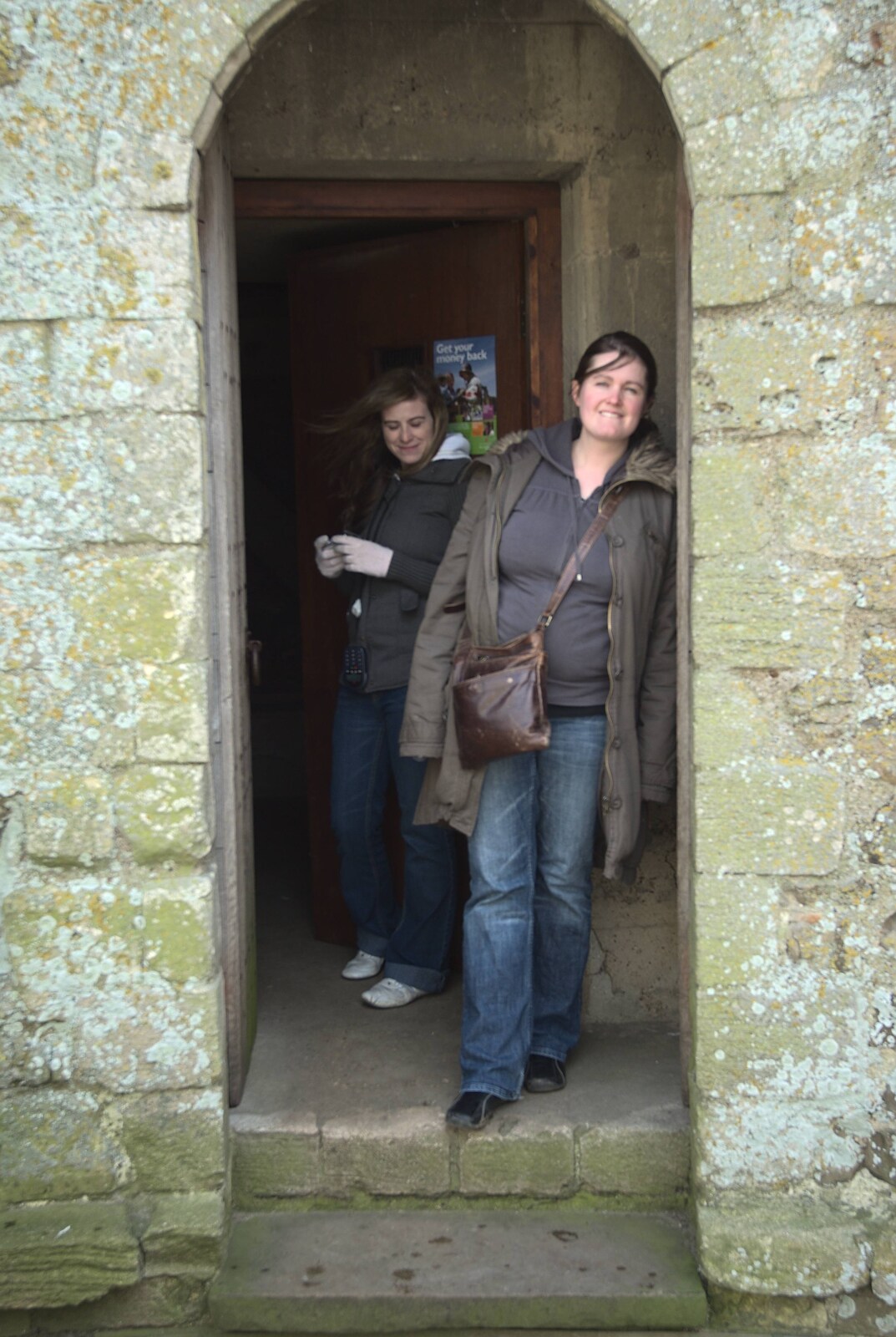 Isobel looks insouciant from A Trip to Orford Castle, Suffolk - 14th March 2009