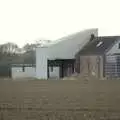 Random farm buildings at the end of Nick's lane, Quiz Night, the Flat, and a Walk Around the Fields, North Lopham, Cambridge and Brome, Suffolk - 29th March 2009