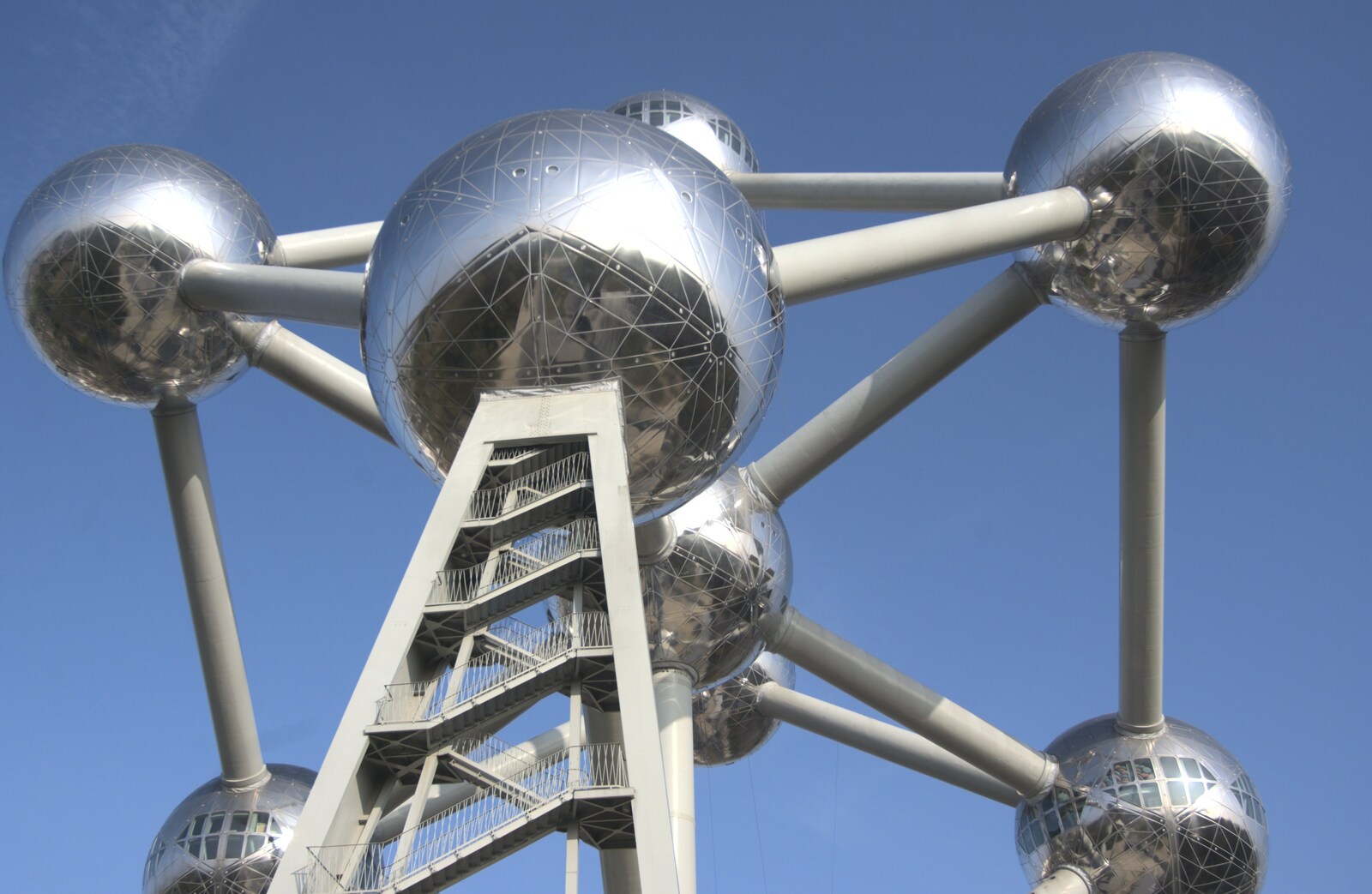 Shiny stainless-steel balls from A Day Trip to Brussels, Belgium - 5th April 2009