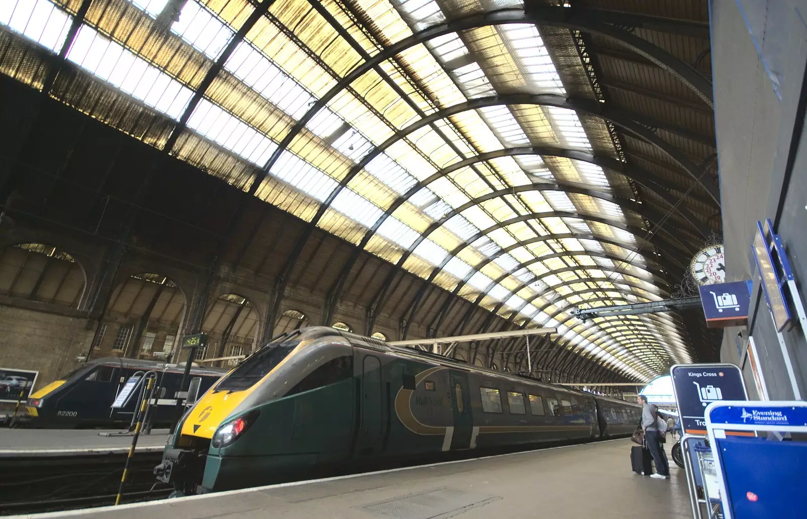 A Hull Trains Class 222 at Kings Cross, from A Day Trip to Brussels, Belgium - 5th April 2009