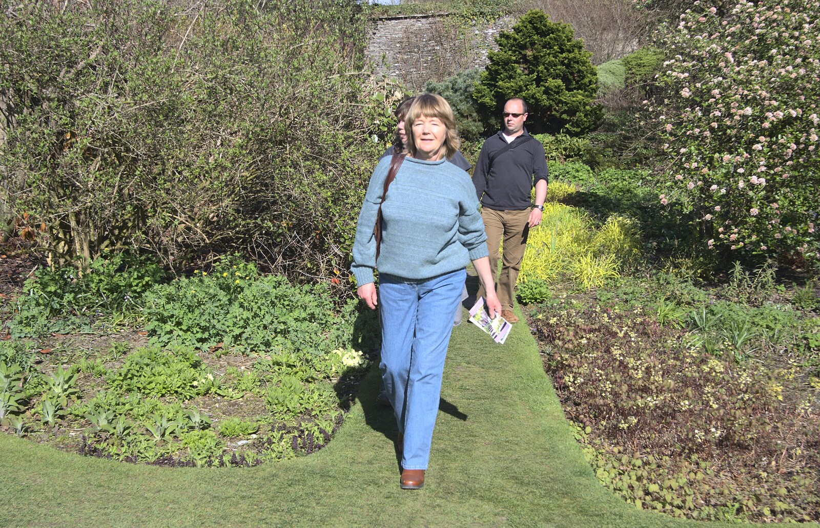Mother strides about from An Easter Weekend in Chagford, Devon - 12th April 2009