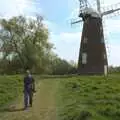 Sam walks around near the windmill, A Visit from Rachel and Sam, Brome, Suffolk - 26th April 2009